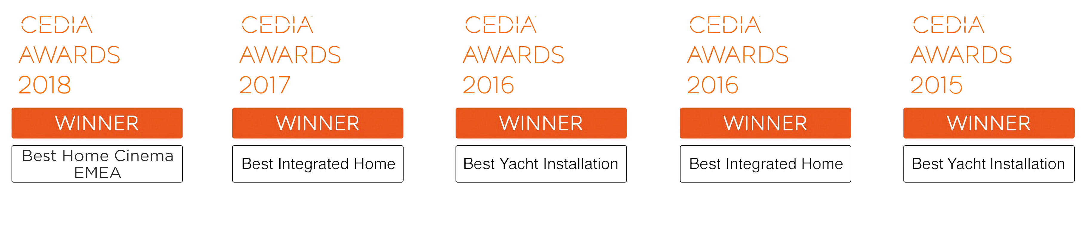 CEDIA awards 2018